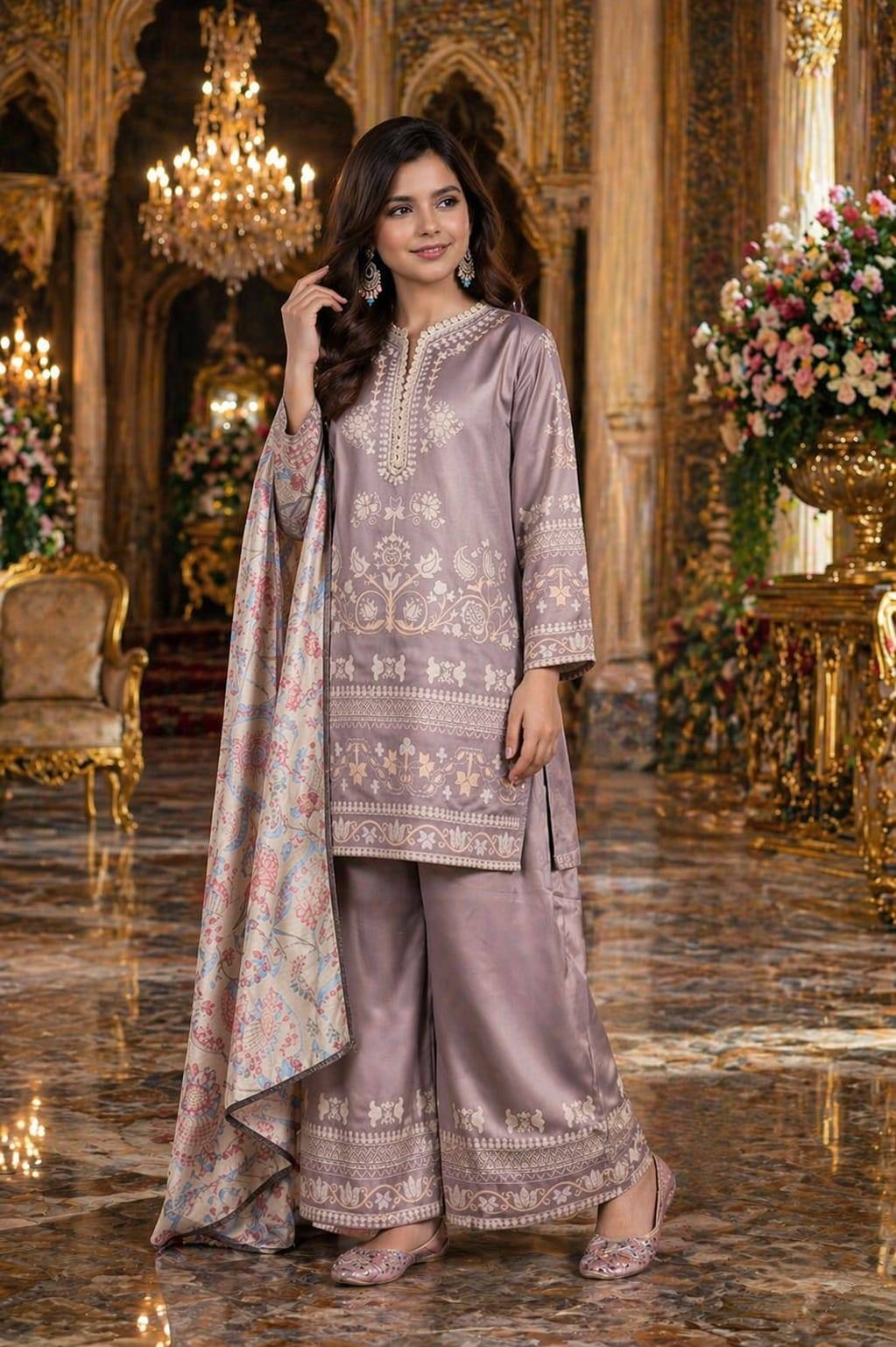 K-2134 Black Hit Indian Traditional Wear Premium Satin dresses At Wholesale Price